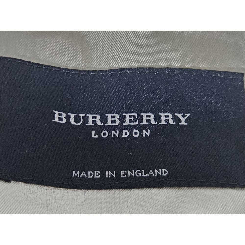 Burberry White Cream Ivory Black Plaid London England Coat Womens Size 6 - Picture 4 of 11